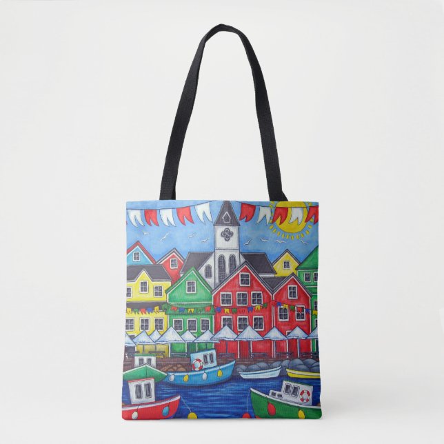 Maritime Hometown Festival Bag By Lisa Lorenz (Front)