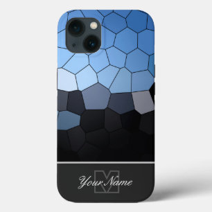 Maritime mosaic tiles personal Monogram! iPhone 13 Case