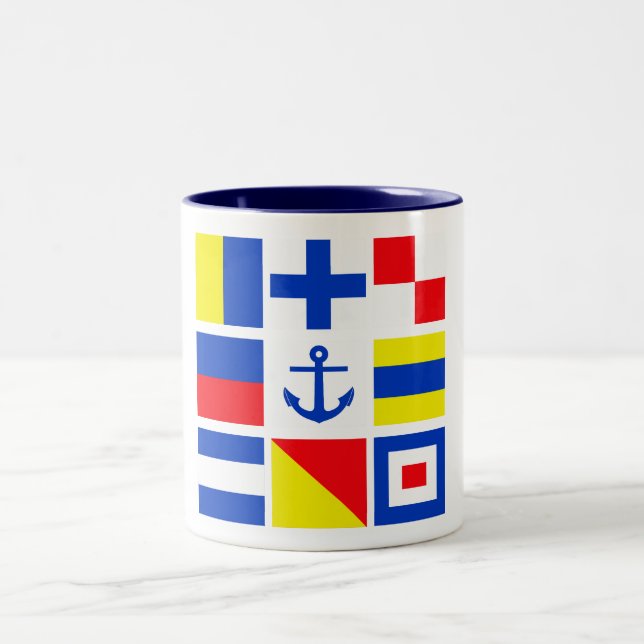 Maritime mug - choose style & colour (Center)