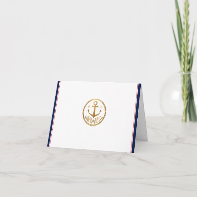Maritime Print  Note Card (Front)