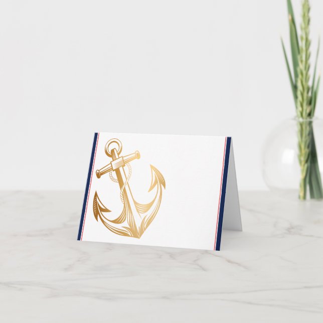 Maritime Print  Note Card (Front)