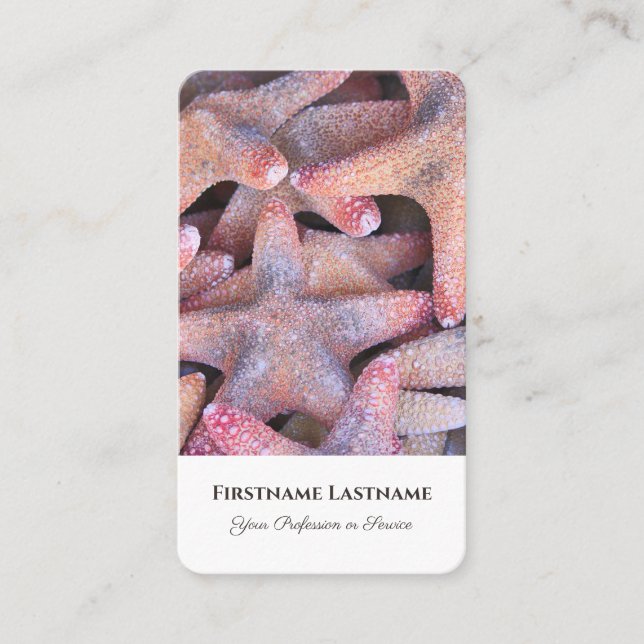 Maritime sea star starfish travel agent experts business card (Front)