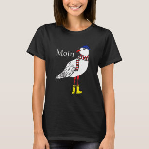 Maritime Style Seagull With Hat Scarf And Boots No T-Shirt