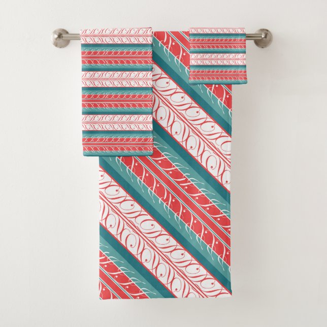 Maritime Sunset Bath Towel Set (Insitu)