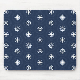 Maritime Tool Pattern Mouse Pad
