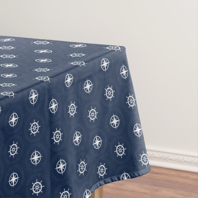 Maritime Tool Pattern Tablecloth (In Situ)