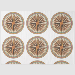 Maritime Vintage Compass Rose Decoupage Tissue Paper