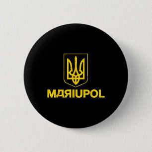 Mariupol Ukraine Vintage I Stand With Mariupol Ukr 2 Inch Round Button