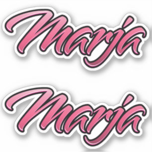 Marja faded pink sticker sticker embroiderset