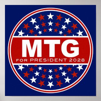 Marjorie Taylor Greene for President 2028 Poster