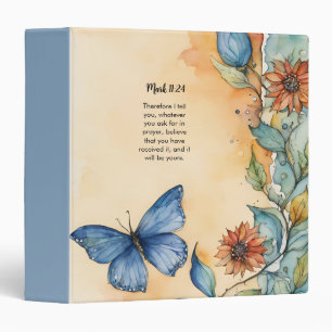 Mark 11:24 Christian Bible Verse Image Binder