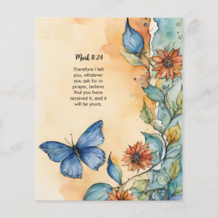 Mark 11:24 Christian Bible Verse Image Flyer