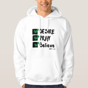 Mark 11:24 KJV Bible Scripture Men's  Hoodie