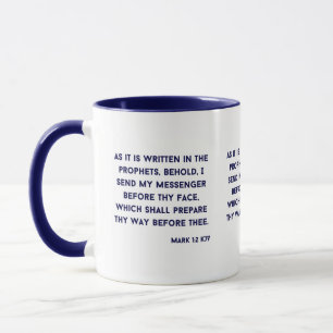 Mark 1:2 KJV Bible Verse Two-Tone Mug