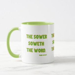 Mark 4:14 KJV Bible Scripture Two-Tone Mug