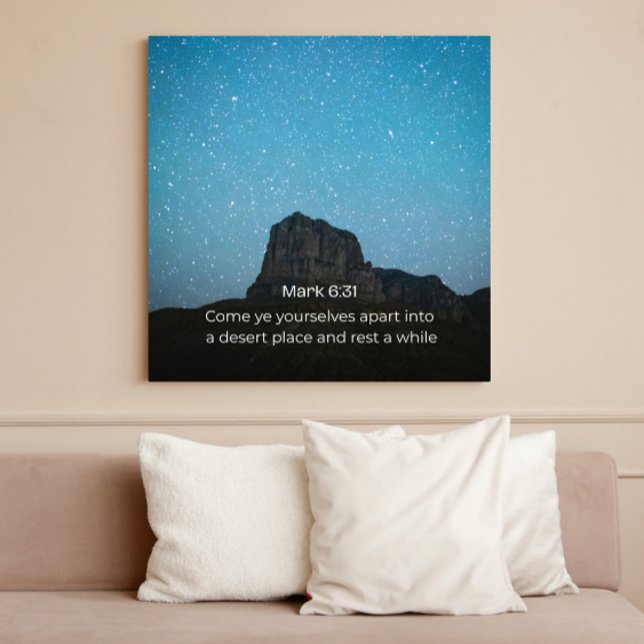 Mark 6:31 KJV Wall Art – Scripture Poster (Créateur téléchargé)