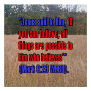 Mark 9:23 WEBU Poster