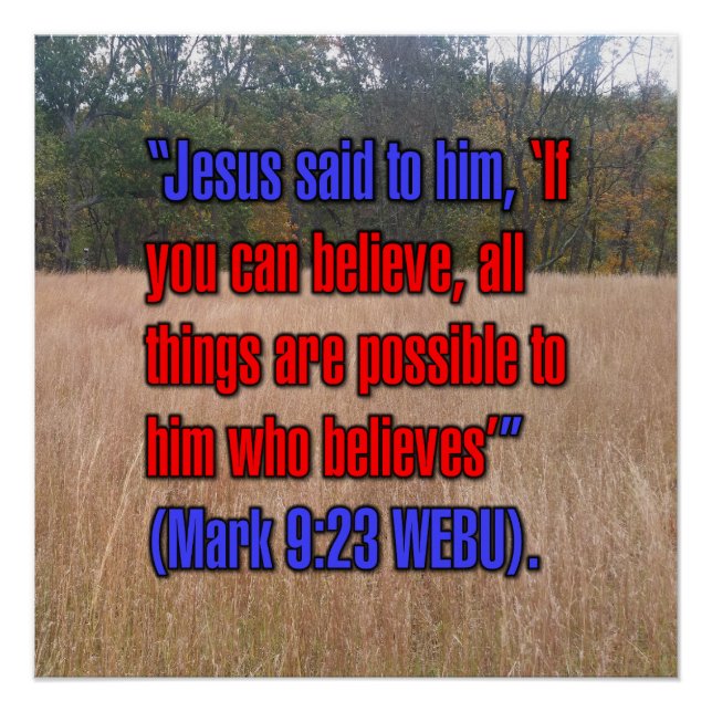 Mark 9:23 WEBU Poster (Front)