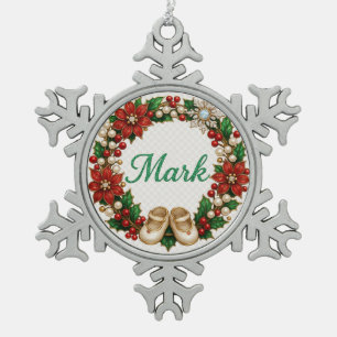 Mark Baby’s First Christmas Snowflake Ornament
