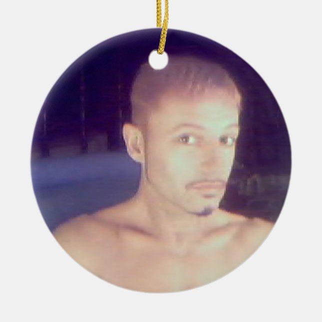 Mark Edward Westerfield 2002 Self Web Cam Pic 50 Ceramic Ornament (Front)