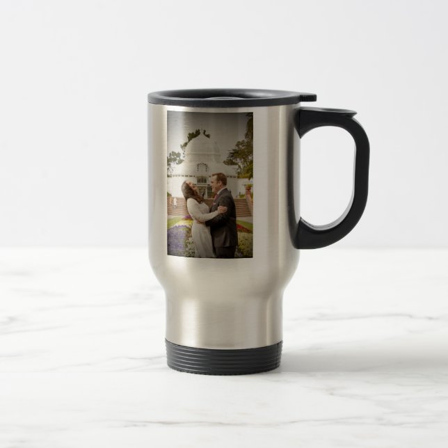 Mark & Iliana's wedding travel mug (Right)