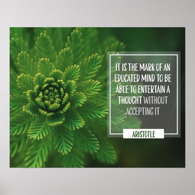 Mark Of An Educated Mind Poster (Front)