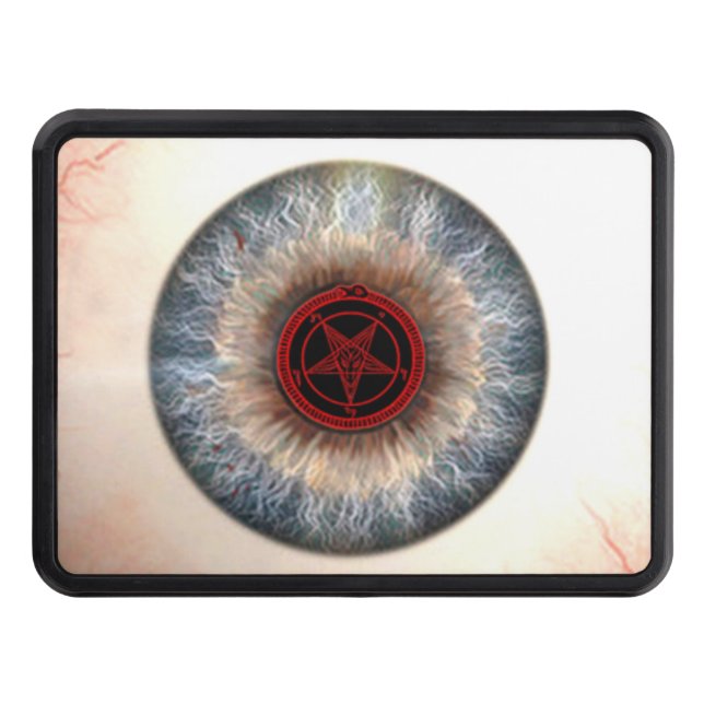 MARK of the DEVIL EYEBALL Trailer Hitch Cover (Front)