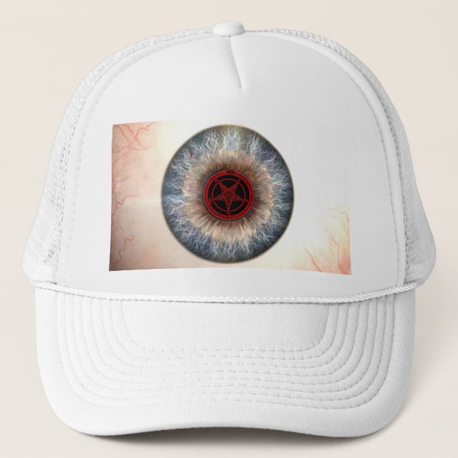 MARK of the DEVIL EYEBALL Trucker Hat (Front)