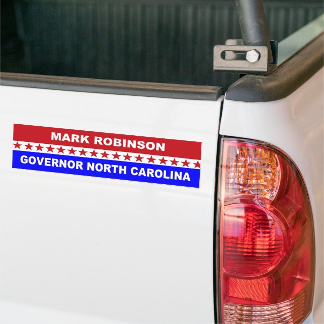 Mark Robinson Governor North Carolina 2024 Bumper Sticker (On Truck)