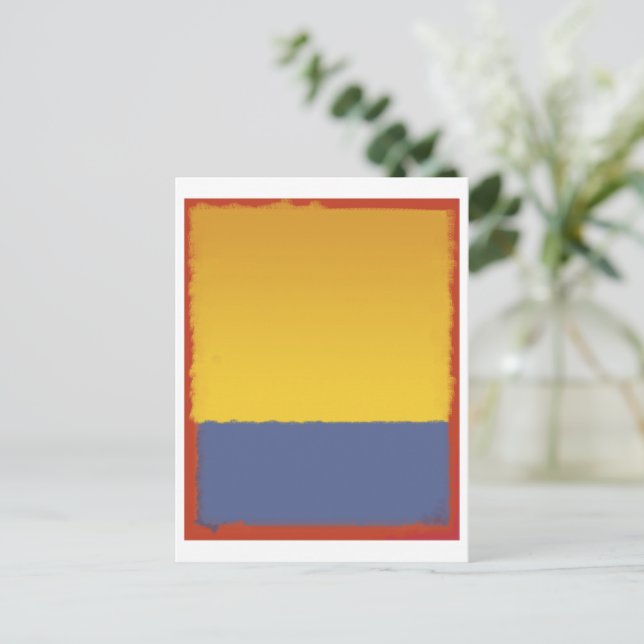 Mark Rothko art in digital style 12 Postcard (Standing Front)