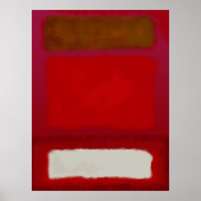 Mark Rothko art in digital style 16 Poster (Front)