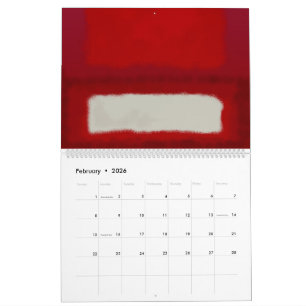 Mark Rothko art in digital style Calendar