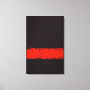 Mark Rothko - Black, Red and Black - 1968 Canvas Print