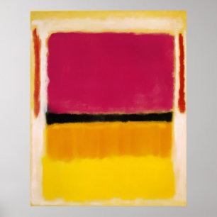 Mark Rothko - Violet, Black, Orange, Yellow on Whi Poster