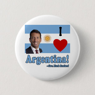 Mark Sanford I Love Argentina 2 Inch Round Button