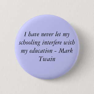 Mark Twain 2 Inch Round Button