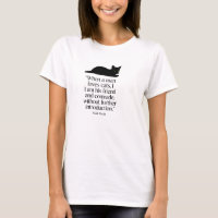 Mark Twain Cat Quote T-Shirt