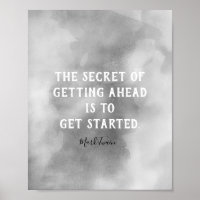 Mark Twain citation littéraire poster aquarelle