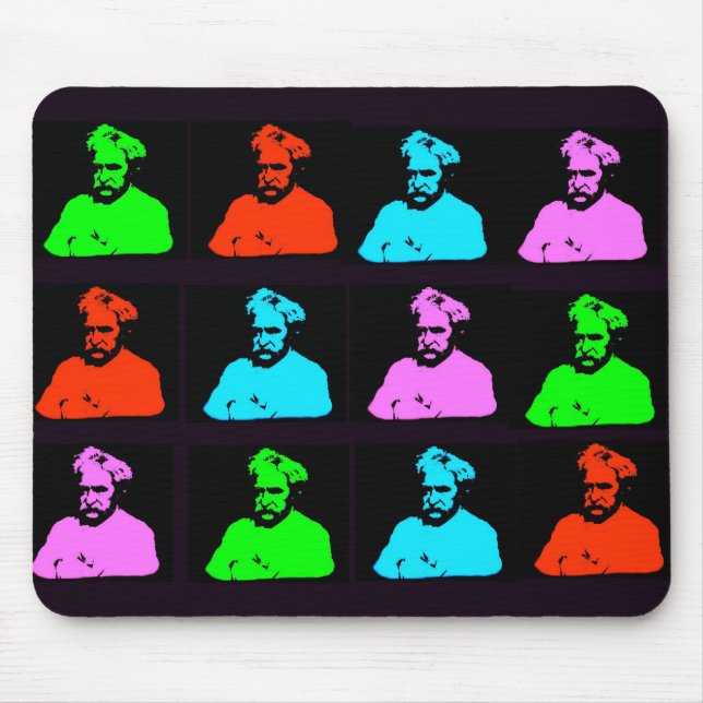 Mark Twain Collage Mouse Pad (Front)