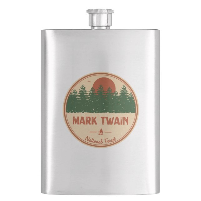 Mark Twain National Forest Hip Flask (Front)