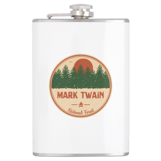 Mark Twain National Forest Hip Flask (Front)