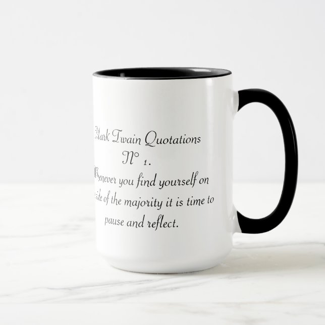Mark Twain Quotations N° 1 Mug (Right)