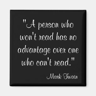 Mark Twain Quote Magnet