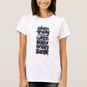 Mark Twain quote When angry T-Shirt