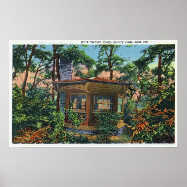 Mark Twain's Study at Quarry Farm, East Hill Poster (Front)