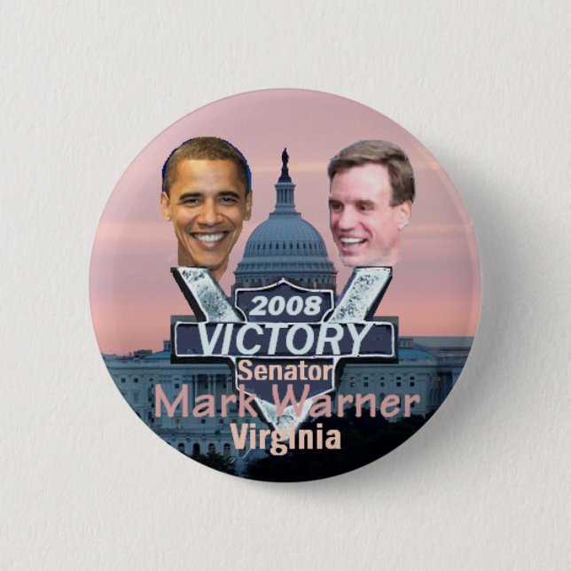 Mark Warner Button (Front)