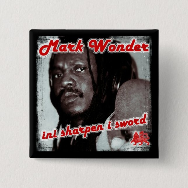 Mark Wonder 2" Square Badge 2 Inch Square Button (Front)