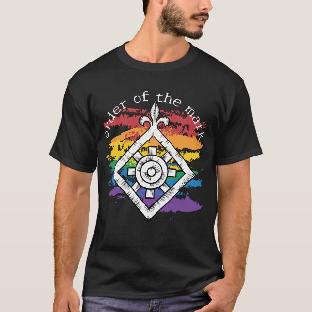 Mark Woodcut Pride T-Shirt (Front)