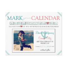 Mark Your Calendar Save the Date Postcard
