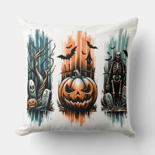 Marked by Moonlight – The Numbered Graves Throw Pillow